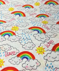 Webware Baumwolle Rainbow Love