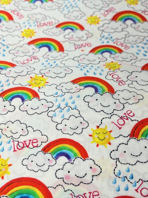 Webware Baumwolle Rainbow Love