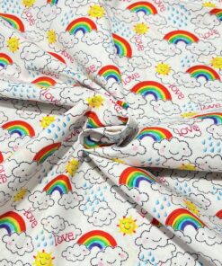 Webware Baumwolle Rainbow Love