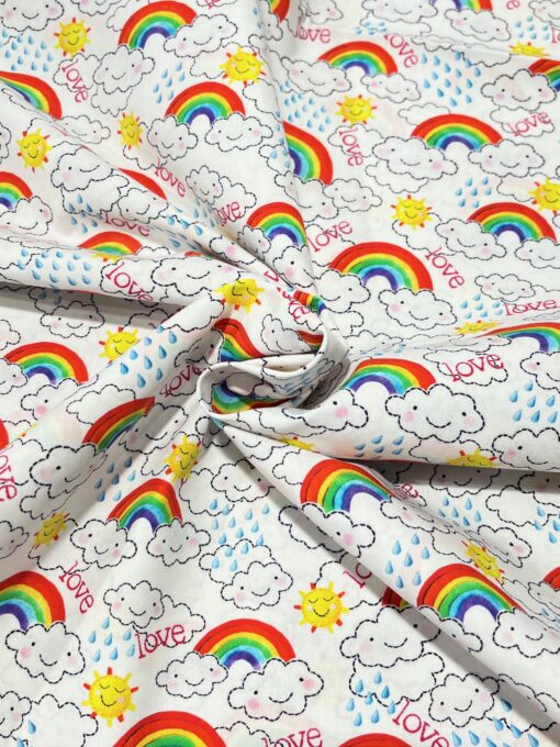 Webware Baumwolle Rainbow Love