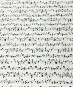Webware Baumwolle Musiknoten