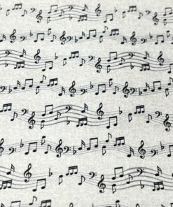 Webware Baumwolle Musiknoten