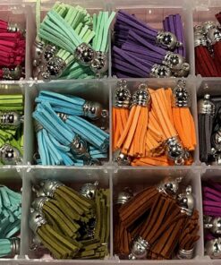 Acryl Rohling rund für Anhänger mit quaste