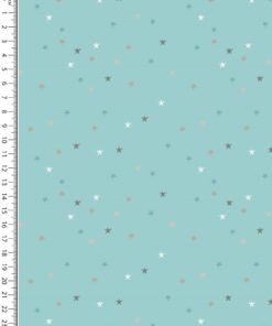 Webware Baumwolle Stars aqua