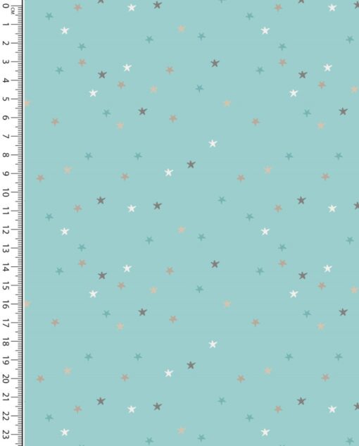 Webware Baumwolle Stars aqua