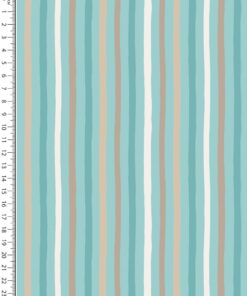 Webware Baumwolle stripe aqua