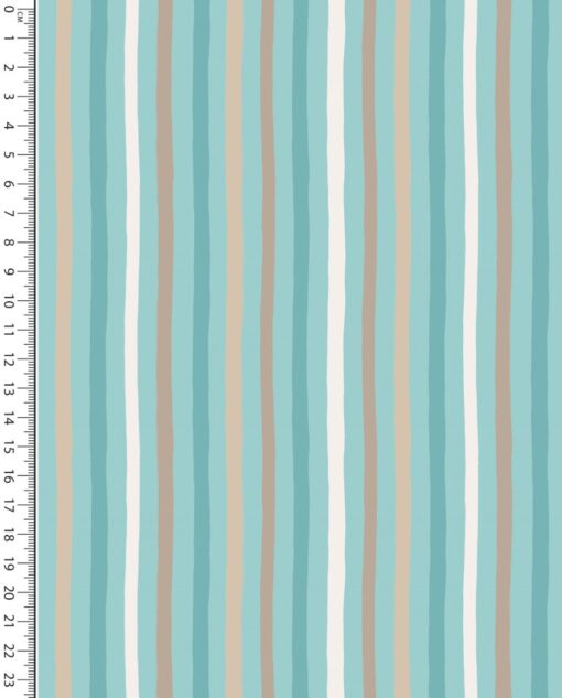 Webware Baumwolle stripe aqua