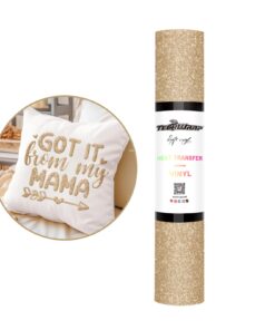 3D Glitter Puff Flexfolie Champagner