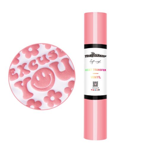 3D Puff Flexfolie Coral Pink