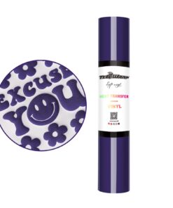 3D Puff Flexfolie Indigo Purple