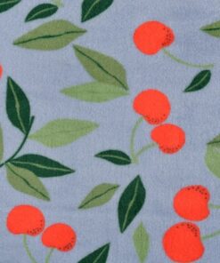 Kuschel Fleece doubleface Kirschen