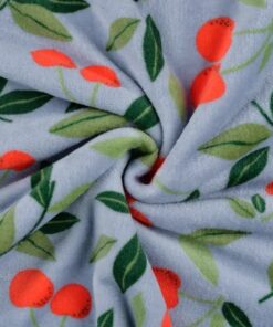 Kuschel Fleece doubleface Kirschen