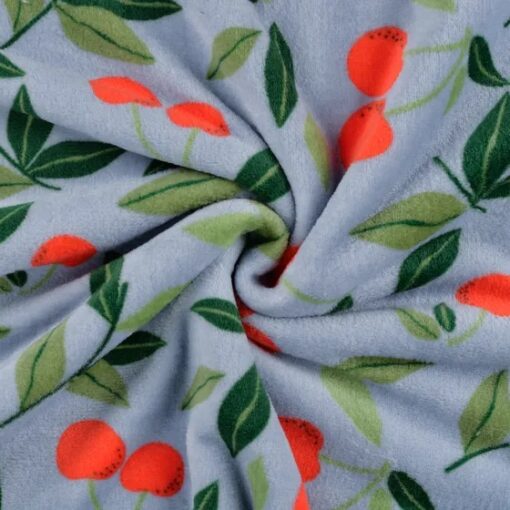 Kuschel Fleece doubleface Kirschen
