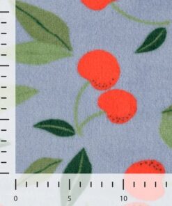 Kuschel Fleece doubleface Kirschen
