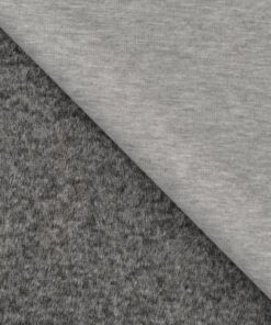 Alpenfleece uni Grey melange
