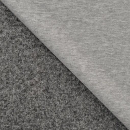 Alpenfleece uni Grey melange