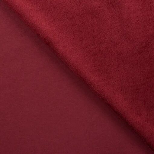 Alpenfleece uni Bordeaux
