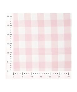 Flanell Check Karo 3.5 cm rosa/ weiss