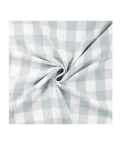 Flanell Check Karo 3.5 cm mint/ weiss