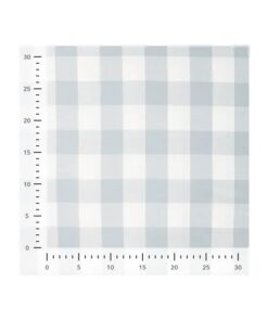 Flanell Check Karo 3.5 cm mint/ weiss