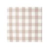 Flanell Check Karo 3.5 cm sand/ weiss