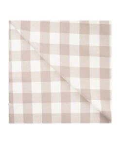 Flanell Check Karo 3.5 cm sand/ weiss