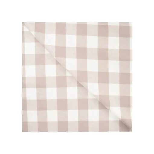 Flanell Check Karo 3.5 cm sand/ weiss