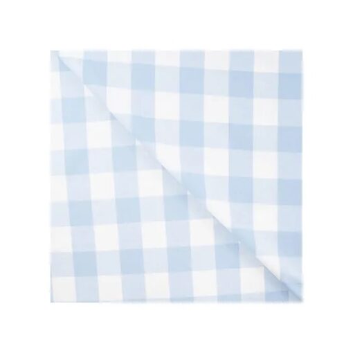 Flanell Check Karo 3.5 cm blau/ weiss