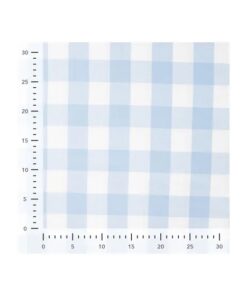 Flanell Check Karo 3.5 cm blau/ weiss