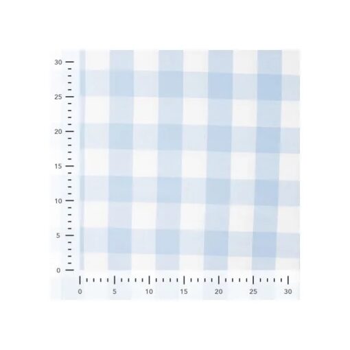 Flanell Check Karo 3.5 cm blau/ weiss