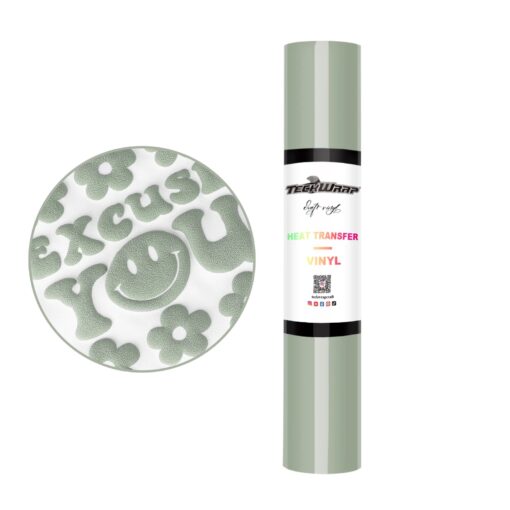 3D Puff Flexfolie Khaki
