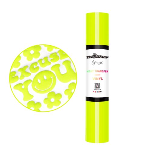 3D Puff Flexfolie neon Yellow