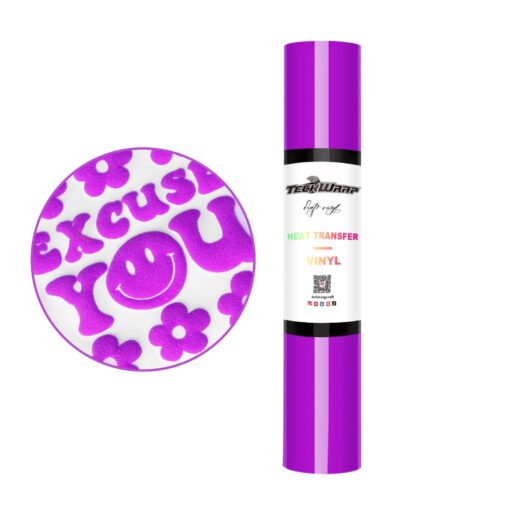 3D Puff Flexfolie Purple