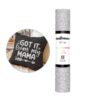 3D Glitter Puff Flexfolie Silber