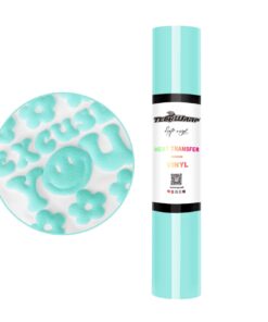 3D Puff Flexfolie Turquoise