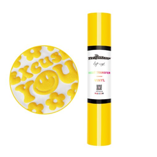 3D Puff Flexfolie Yellow