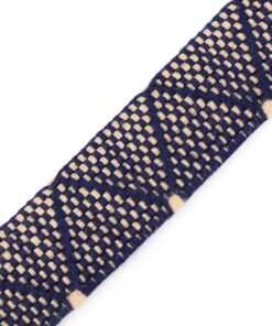 Gurtband 3cm Navy geometrisch
