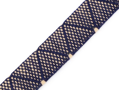 Gurtband 3cm Navy geometrisch