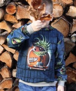 French Terry Panel Chestnut Friends easy rider