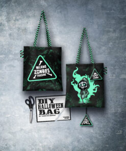 Canvas DIY Bag Walking Zombie