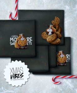 French Terry Panel XMAS Vibes HamsterBarney ThorstenBerger
