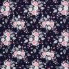 Baumwolle Webware Rose marine