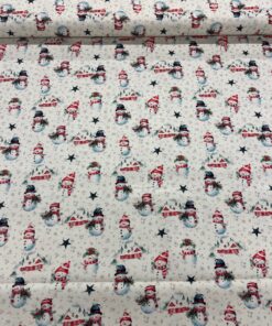 Baumwolle Webware Schneemann