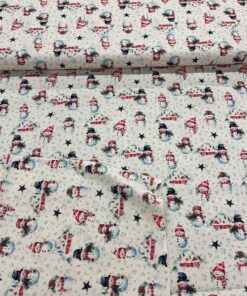 Baumwolle Webware Schneemann