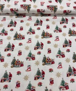 Baumwolle Webware Weihnachtsmann