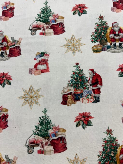 Baumwolle Webware Weihnachtsmann