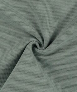 Waffel Jersey Uni Dusty mint