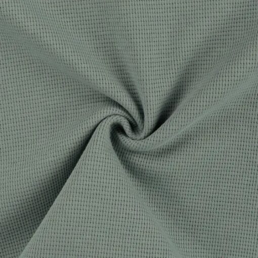 Waffel Jersey Uni Dusty mint