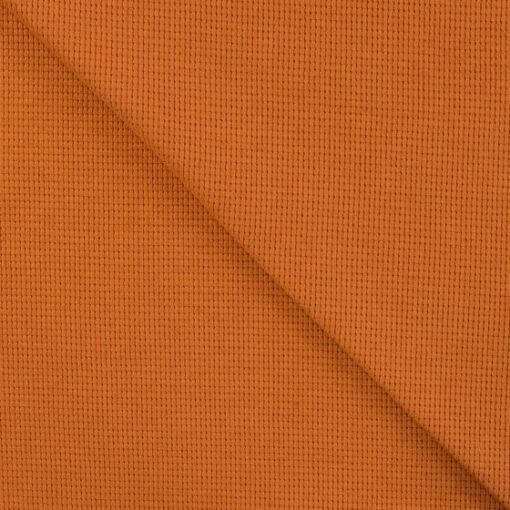 Waffel Jersey Uni Cognac