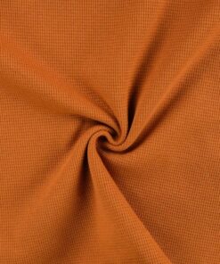 Waffel Jersey Uni Cognac